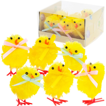TG70403-1 EARLY CHICKENS Ostern Hühner Weihnachten Figuren 6pcs