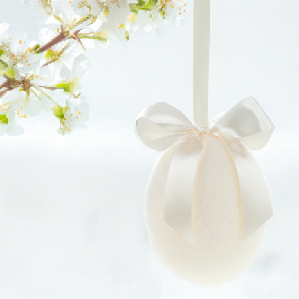 TG70500-1 FLOCKED EGG VELIKONOČNÍ DEKORACE DEKORACE VAJÍČEK PRO STŘEDOVÉ DEKORACE