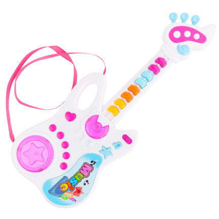 TG71058 INTERAKTIVE ROCK-GITARRE FÜR KINDER LEUCHTET SPIELT LED MUSIKINSTRUMENT
