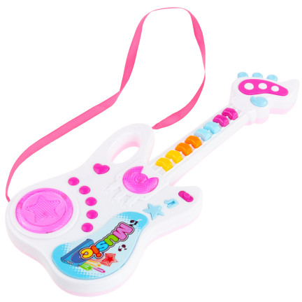 TG71058 INTERAKTIVE ROCK-GITARRE FÜR KINDER LEUCHTET SPIELT LED MUSIKINSTRUMENT