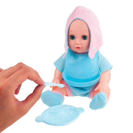 TG71071 PUPPENWIEGE WIEGE PUPPENBETT SET ZUBEHÖR GERÄUSCHE WEINEN