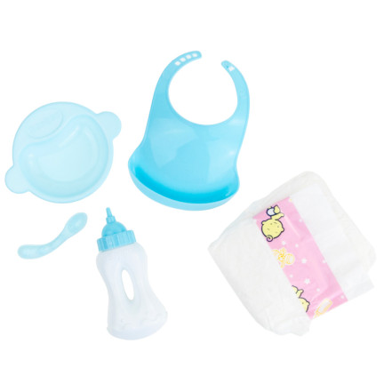 TG71071 PUPPENWIEGE WIEGE PUPPENBETT SET ZUBEHÖR GERÄUSCHE WEINEN