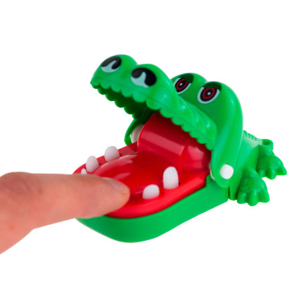 TG71075 MINI HRA KROKODYL KAJMAN SICK TOOT AT THE DENTIST GIFT HANDLE