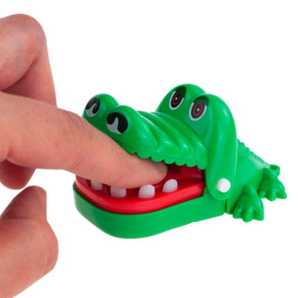 TG71075 MINI HRA KROKODYL KAJMAN SICK TOOT AT THE DENTIST GIFT HANDLE