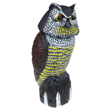 TG71078 MAUS VOGEL ABSCHRECKUNG EULE MIT BEWEGLICHEN KOPF REALISTISCHE EULE
