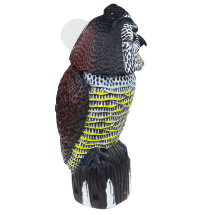 TG71078 MAUS VOGEL ABSCHRECKUNG EULE MIT BEWEGLICHEN KOPF REALISTISCHE EULE