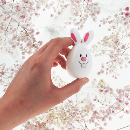 TG71183-1 VELIKONOČNÍ VAJÍČKA ZAJÍČCI S UŠIMA SKLÁDANÉ PLASTOVÉ DEKORATIVNÍ 8KS