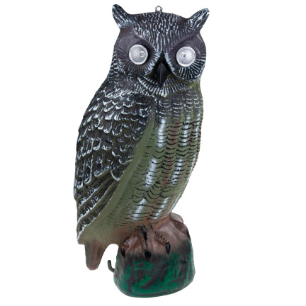 TG71190 Eule Maus Vogel Abschreckung mit Ton und leuchtenden Augen LED Kopf
