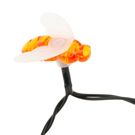 TG71285 GIRLANDE SOLARLEUCHTEN BIENEN LICHT SET 20 LED GARTEN BIENEN