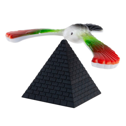 TG71289 MAGICKÁ PYRAMIDA BALANCUJÍCÍ PTÁK ANTIGRAVITAČNÍ BALANČNÍ FIGURKA