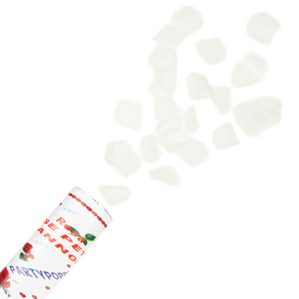 TG71329 KONFETTI ROSE BLÜTENBLÄTTER WEISS SCHIESSEN ROHR FÜR HOCHZEIT ENGAGEMENT VALENTINSTAG HOCHZEIT