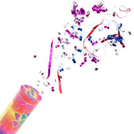 TG71346 MINI KONFETTI SCHIESSEN ROHR BUNT PARTY PARTY 11CM