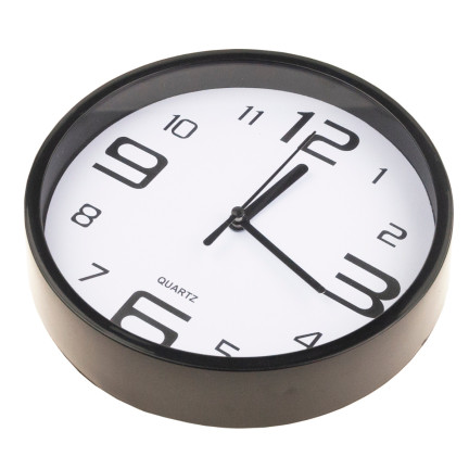 TG71354 WANDUHR LESBAR SEKUNDENZEIGER STILVOLL DICK FÜR WOHNZIMMER KÜCHE AA R6