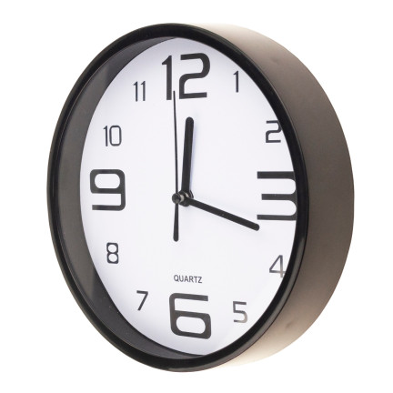 TG71354 WANDUHR LESBAR SEKUNDENZEIGER STILVOLL DICK FÜR WOHNZIMMER KÜCHE AA R6