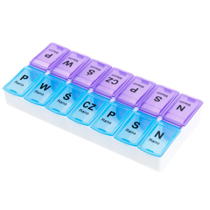 TG71401 KRABIČKA NA LÉKY ORGANIZÉR 7 DNÍ V TÝDNU RÁNO VEČER