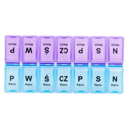 TG71401 KRABIČKA NA LÉKY ORGANIZÉR 7 DNÍ V TÝDNU RÁNO VEČER