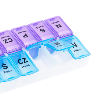 TG71401 KRABIČKA NA LÉKY ORGANIZÉR 7 DNÍ V TÝDNU RÁNO VEČER