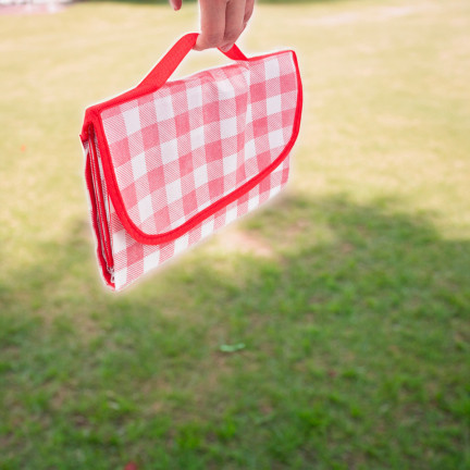 TG71411-3 GROSSE PICKNICK-REISESTRANDDECKE WASSERDICHTE MATTE ROT