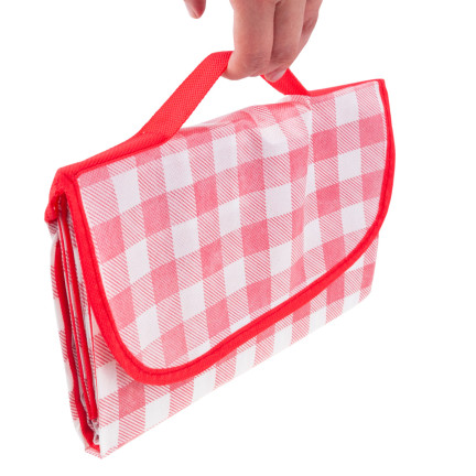TG71411-3 GROSSE PICKNICK-REISESTRANDDECKE WASSERDICHTE MATTE ROT