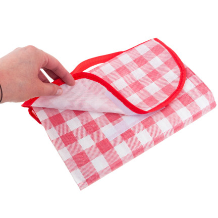 TG71411-3 GROSSE PICKNICK-REISESTRANDDECKE WASSERDICHTE MATTE ROT