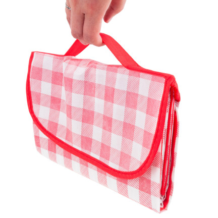 TG71411-3 GROSSE PICKNICK-REISESTRANDDECKE WASSERDICHTE MATTE ROT