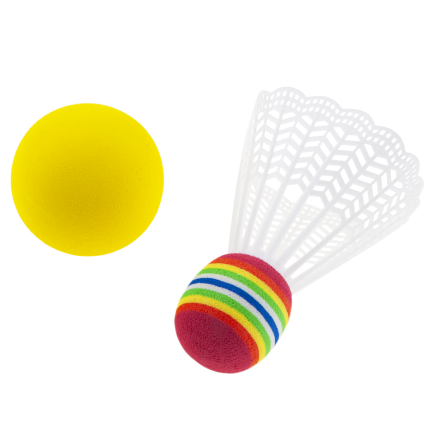 TG71584 Badmintonová sada, míček, barevné rakety, herní sada