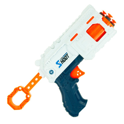 TG72953 SCHAUMSTOFF-PFEIL-WERFER-PISTOLE + 8 NERF-PATRONEN