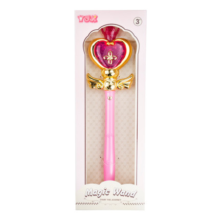 TG72959 GLÜHENDEN MAGISCHEN ROSA ZAUBERSTAB FÜR FEE PRINZESSIN LEUCHTET SPIEL