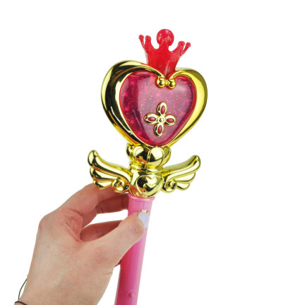 TG72959 GLÜHENDEN MAGISCHEN ROSA ZAUBERSTAB FÜR FEE PRINZESSIN LEUCHTET SPIEL