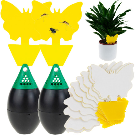 TG72972 MOSKITO FALLE 2PC FRUCHT FLIEGEN BODEN FLIEGEN TOPF LEPS STAND