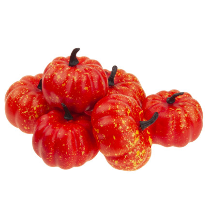 TG72992-3 KÜNSTLICHE KÜRBISSE 6-TEILIG HERBST HALLOWEEN DEKORATION SET