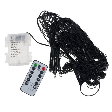 TG73019-2 SPINNENNETZ 70 LED KÜNSTLICHE HALLOWEEN LICHTER VIOLETT