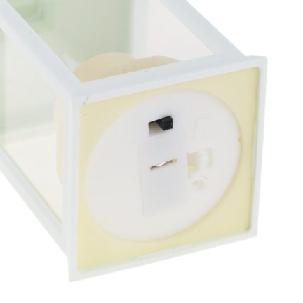 TG73372-1 Weiße LED-Laterne, Laterne mit Kerze, batteriebetriebene Laterne, Flamme