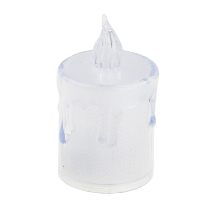 LED svíčka, plast, teplý bílý plamen, lesklá, univerzální dekorace, výška 7 cm
