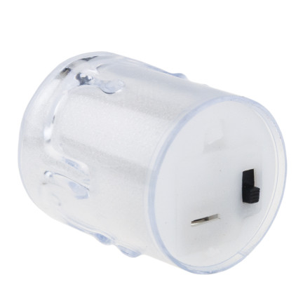 LED svíčka, plast, teplý bílý plamen, lesklá, univerzální dekorace, výška 7 cm