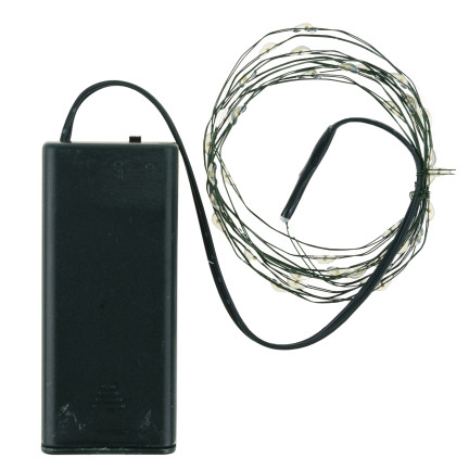 TG73524-2 GRÜNER DRAHT WEIHNACHTSBAUM LICHTER 40LED WARMES LICHT BATTERIEBETRIEBEN