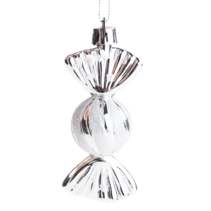 TG74290-2 KUGELN BONBONFARBEN ANHÄNGER ORNAMENT KUNSTSTOFF WEIHNACHTSBAUM 6PCS