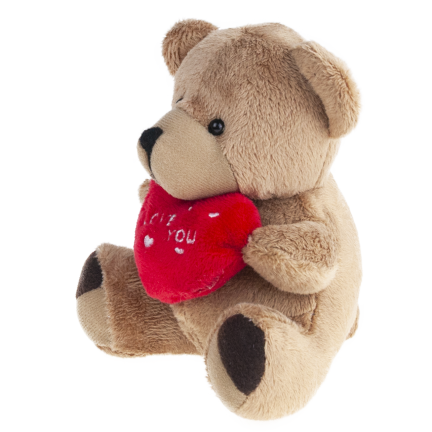 TG75260 BRAUNER TEDDYBÄR FÜR BABY MÄDCHEN HERZ ICH LIEBE DICH TEDDYBÄR