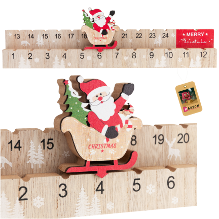 TG75368 Advent calendar, wood, St. Nicholas Day, gift, holidays