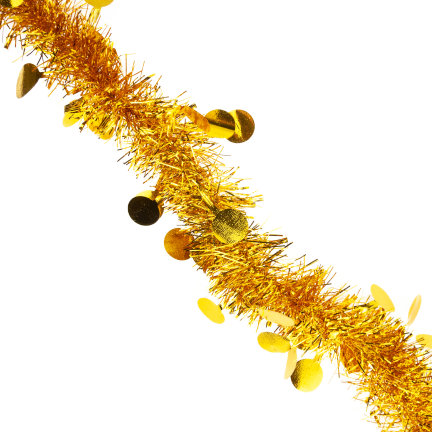 TG76142-2 GOLDEN CHAIRMAN'S CHAIN BAND WITH Christmas DECORATIONS