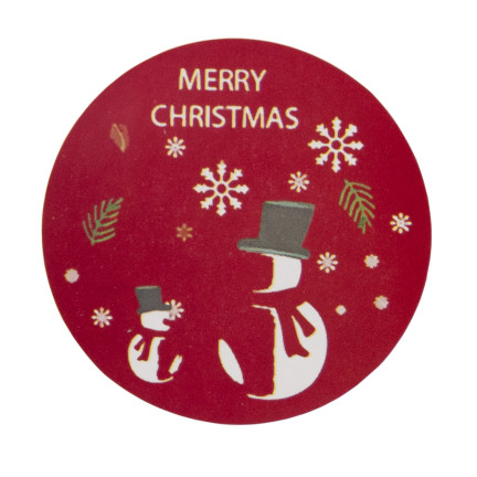 TG76363 weihnachtliches Geschenkpapier Geschenkanhänger Weihnachten dekorative Rolle 500 Stück rund