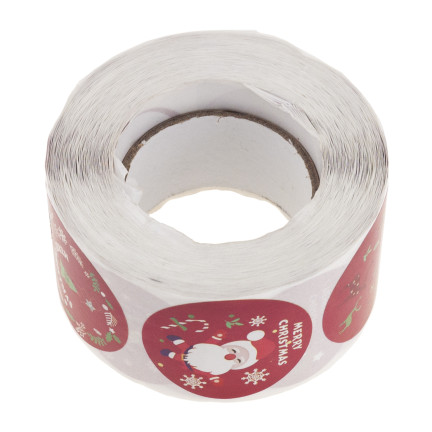 TG76363 weihnachtliches Geschenkpapier Geschenkanhänger Weihnachten dekorative Rolle 500 Stück rund