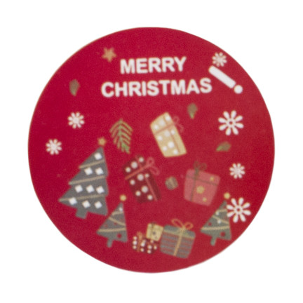 TG76363 weihnachtliches Geschenkpapier Geschenkanhänger Weihnachten dekorative Rolle 500 Stück rund