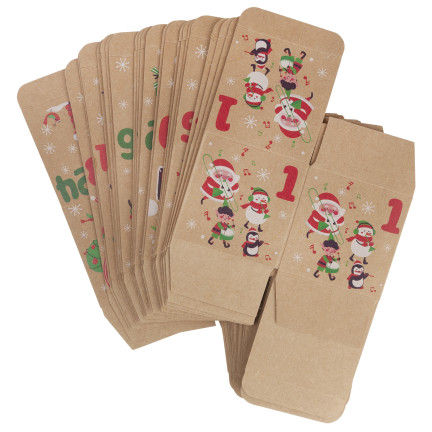TG76370 ADVENTSKALENDER BOXEN ADVENT URLAUB DIY HAND GEMACHT LEER