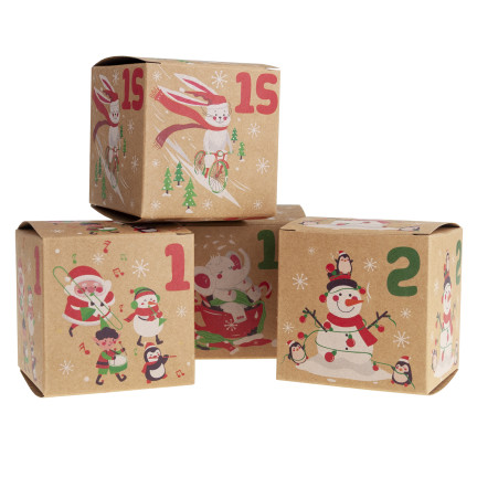 TG76370 ADVENTSKALENDER BOXEN ADVENT URLAUB DIY HAND GEMACHT LEER