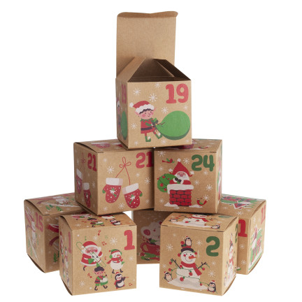 TG76370 ADVENTSKALENDER BOXEN ADVENT URLAUB DIY HAND GEMACHT LEER