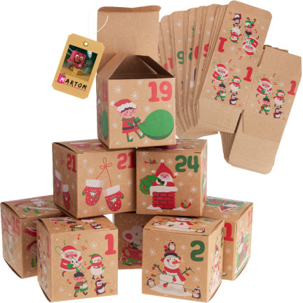 TG76370 ADVENTSKALENDER BOXEN ADVENT URLAUB DIY HAND GEMACHT LEER