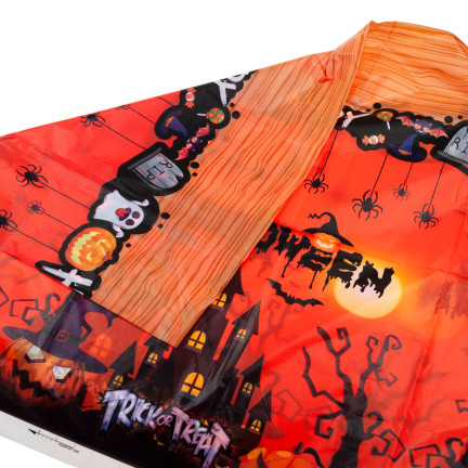 TG76540 HALLOWEEN TISCHDECKE ORANGE GROSSE TISCHDEKORATION KÜRBISSE