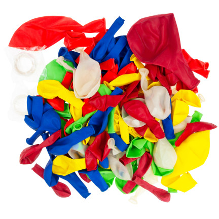 TG76544 BALLONGIRLANDE SET BUNTE BALLONS 120 ELEMENTE KONFETTI GEBURTSTAGSPARTY