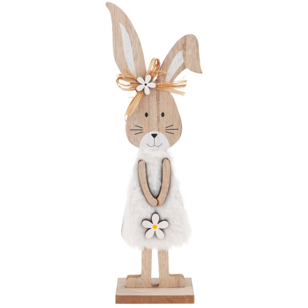 TG77277 Osterdekoration Ornament, Holzhase, Osterfigur